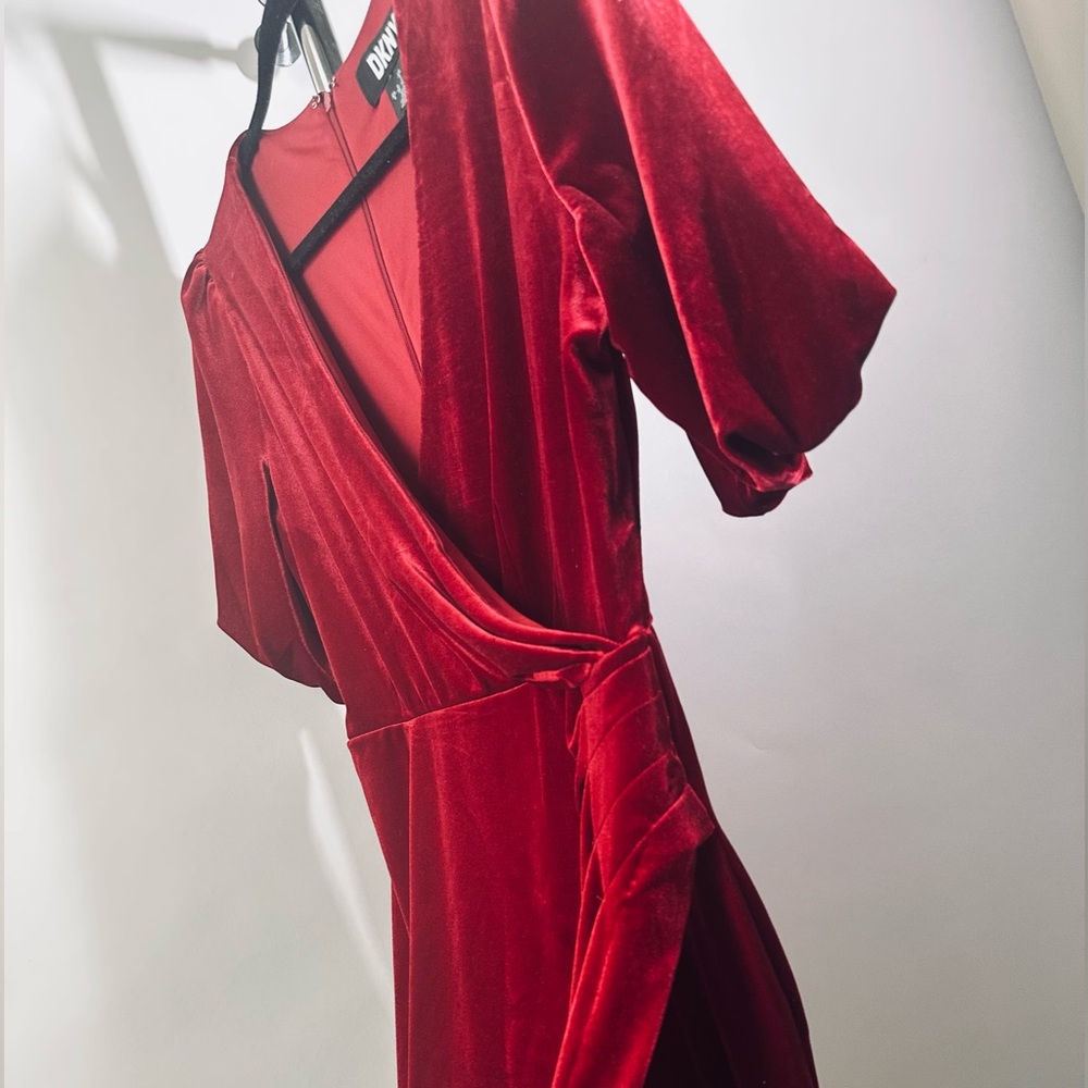 NWT | Elegant DKNY Red Velvet Dress